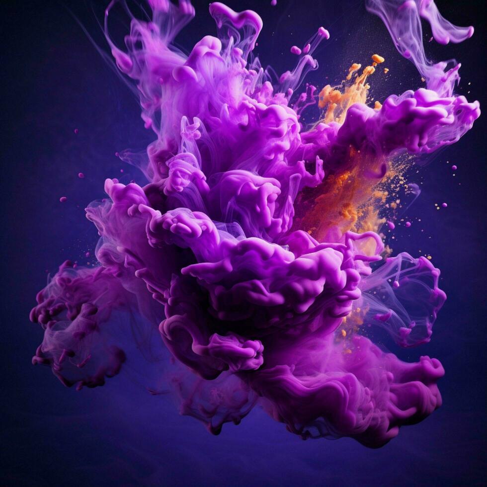 purple color splash photo