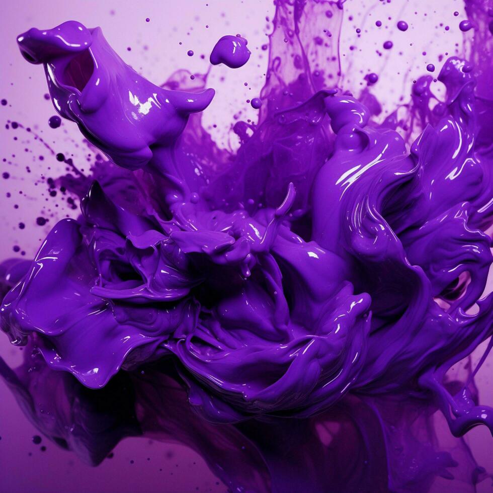 purple color splash photo