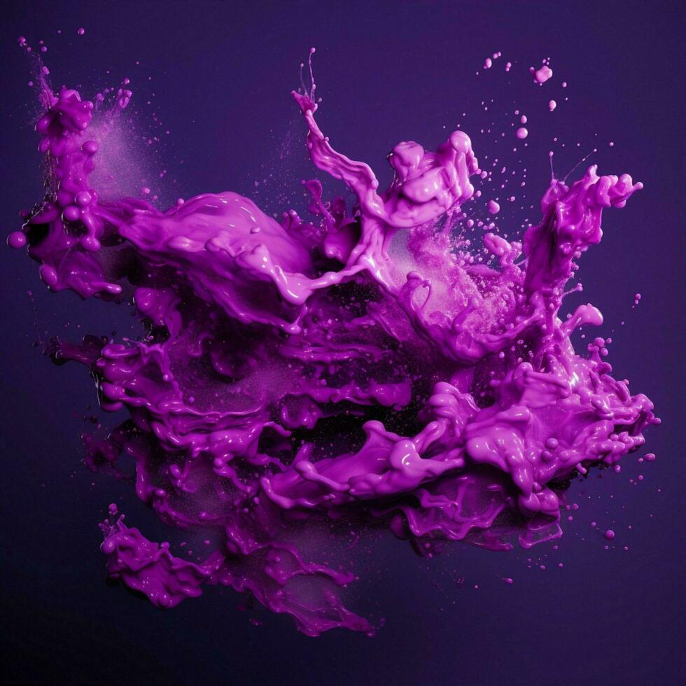 purple color splash photo