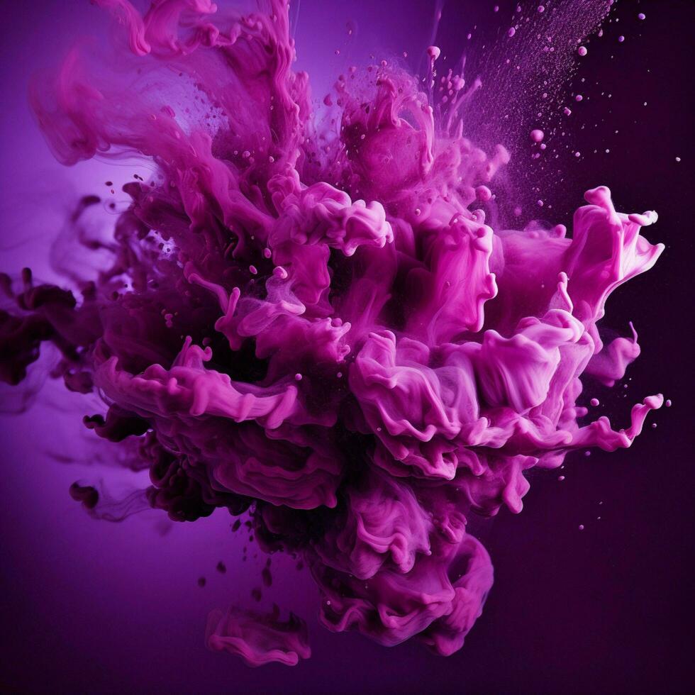 purple color splash photo
