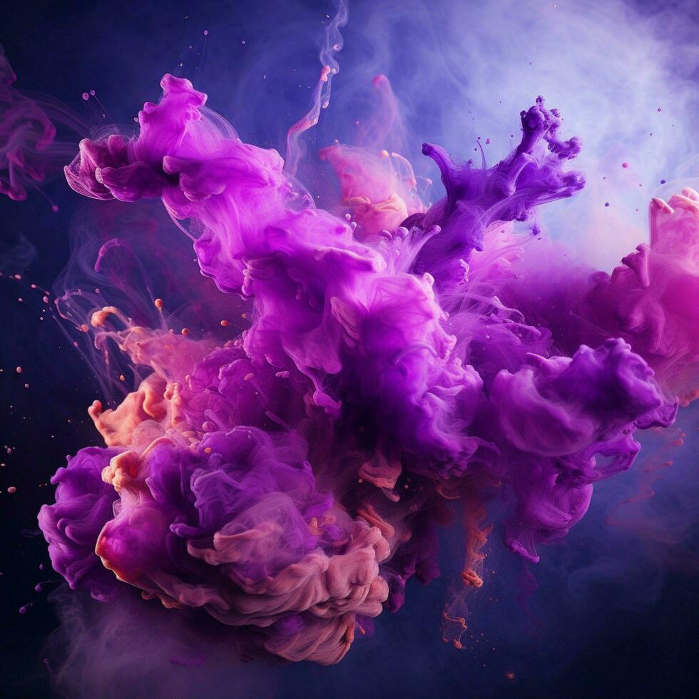 purple color splash photo