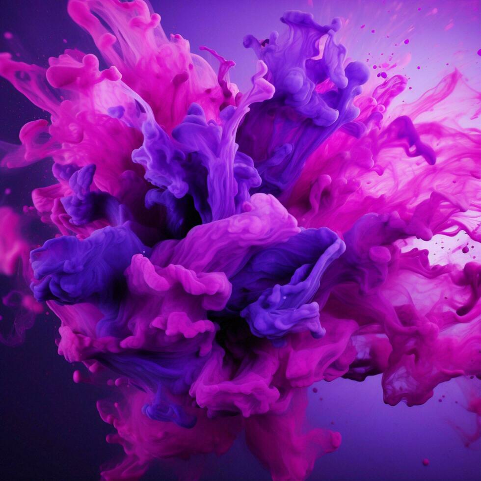 purple color splash photo