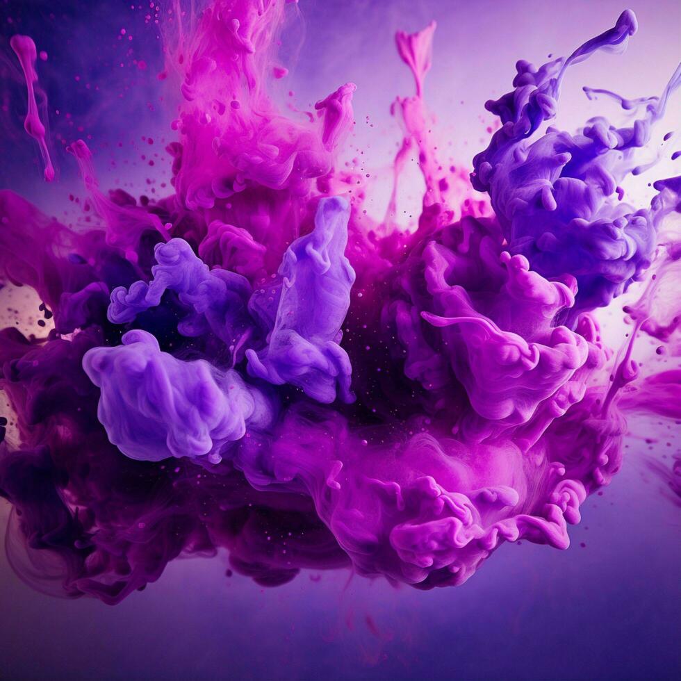 purple color splash photo
