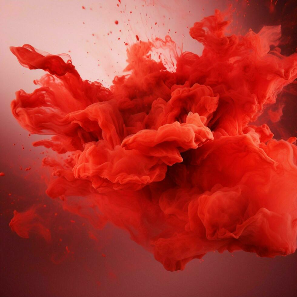 red color splash photo