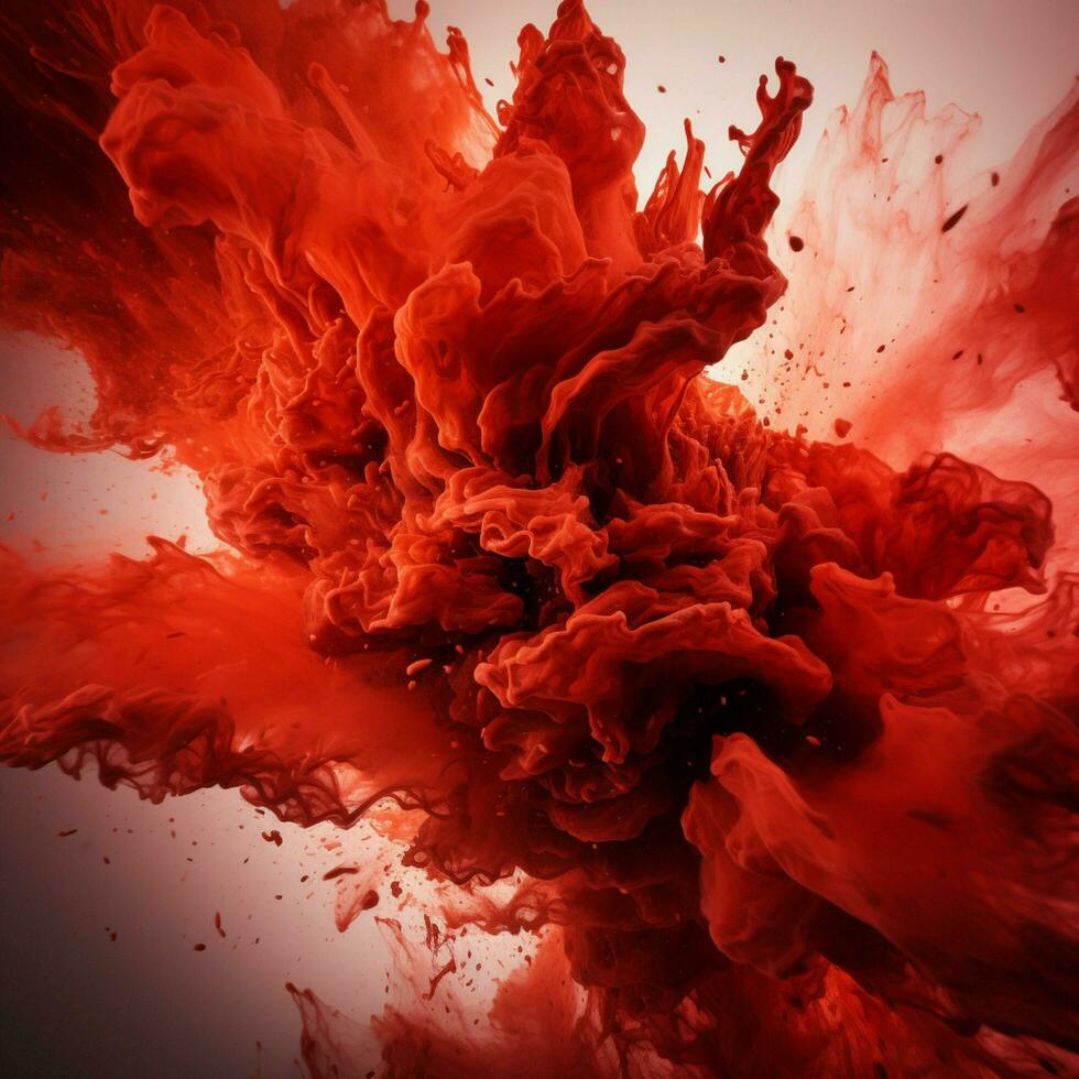 red color splash photo