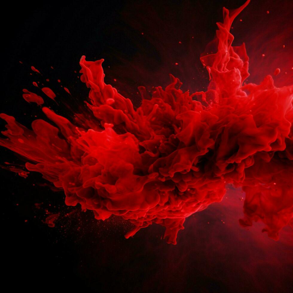 red color splash photo