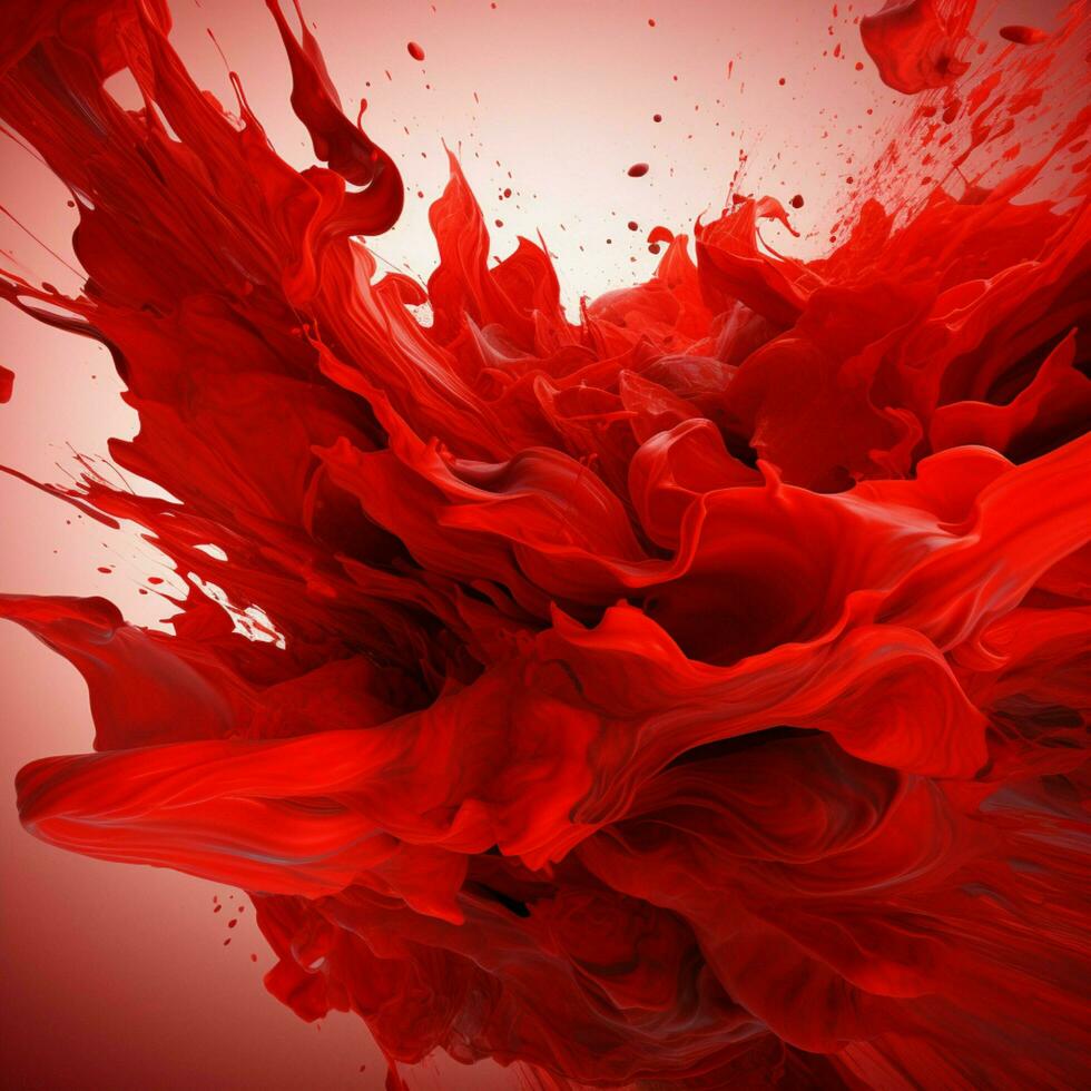 red color splash photo