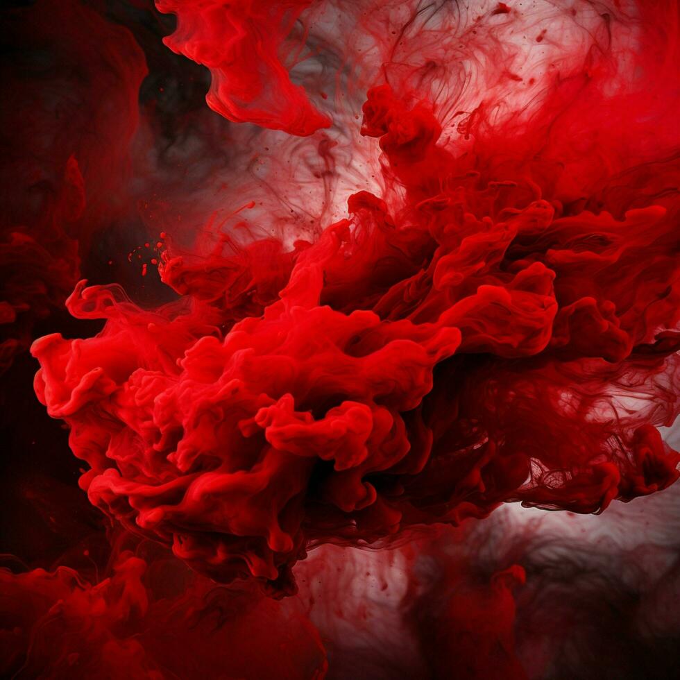 red color splash photo