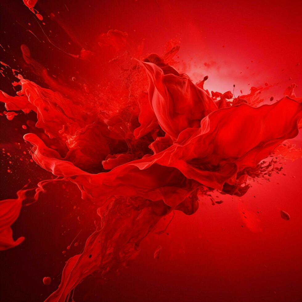 red color splash photo