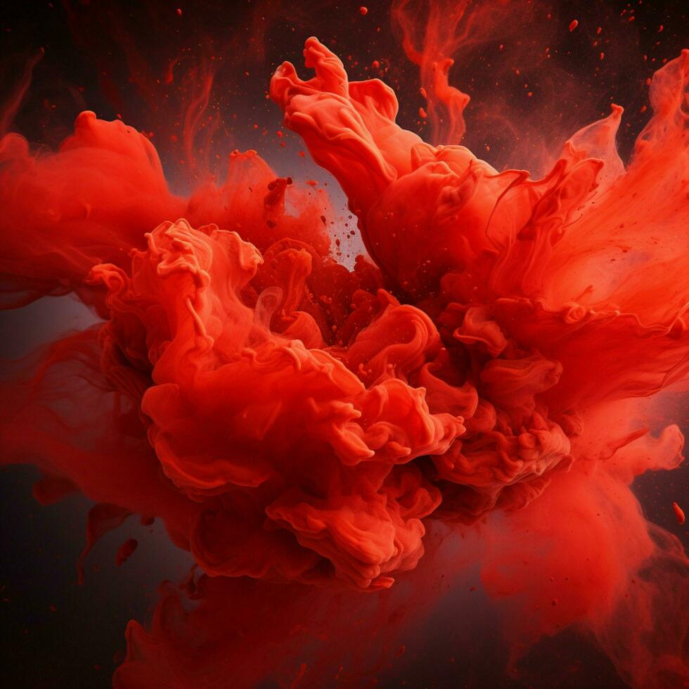 red color splash photo