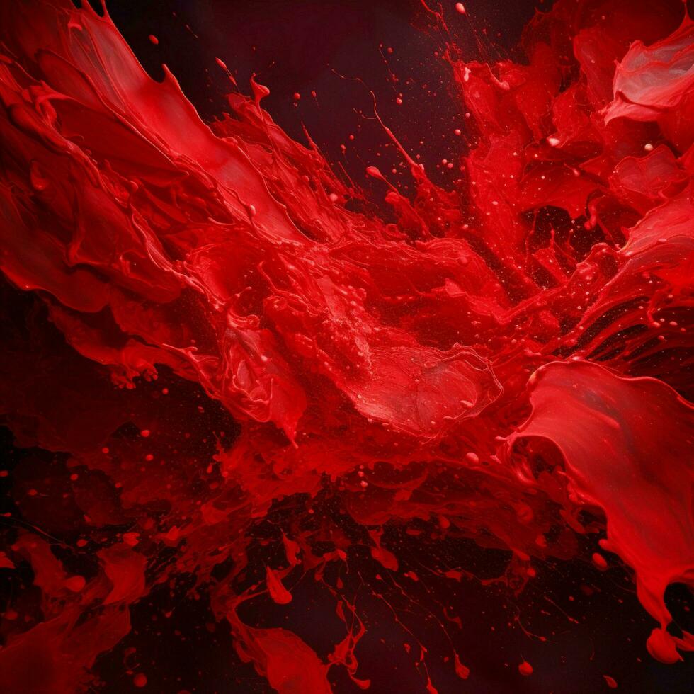 red color splash photo