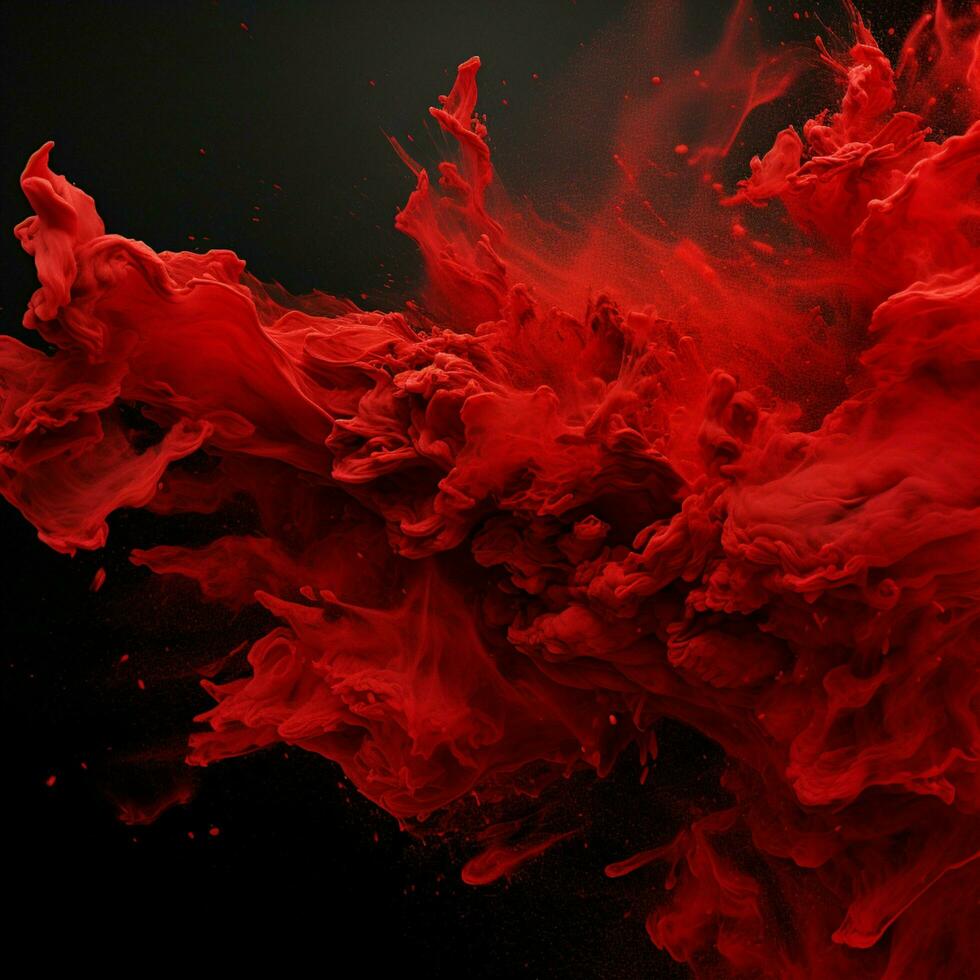 red color splash photo