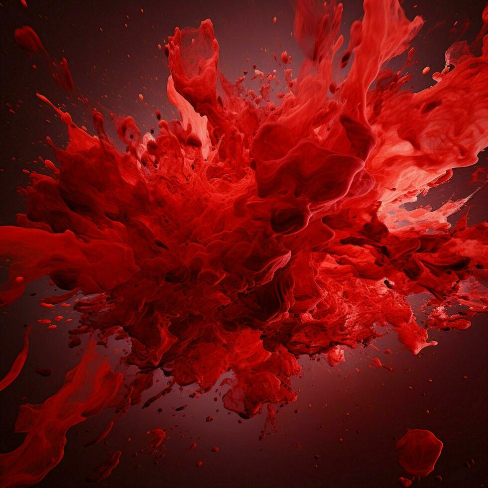 red color splash photo