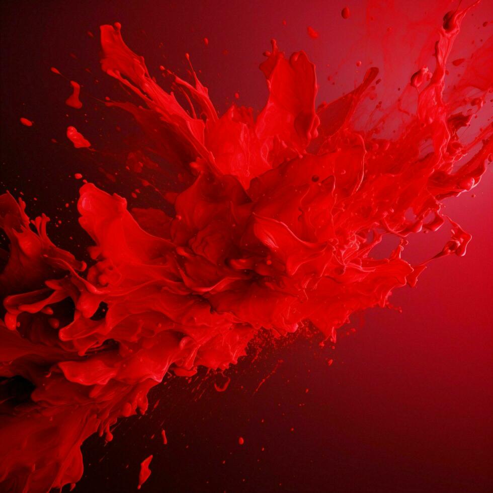 red color splash photo