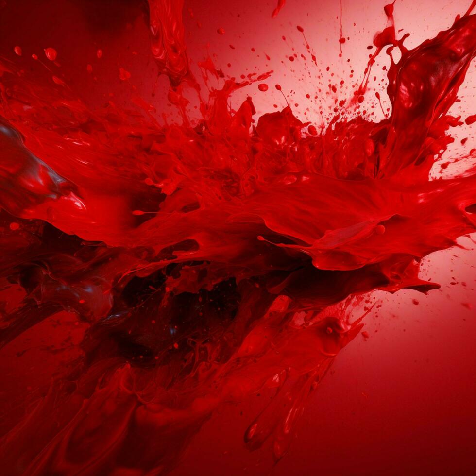 red color splash photo