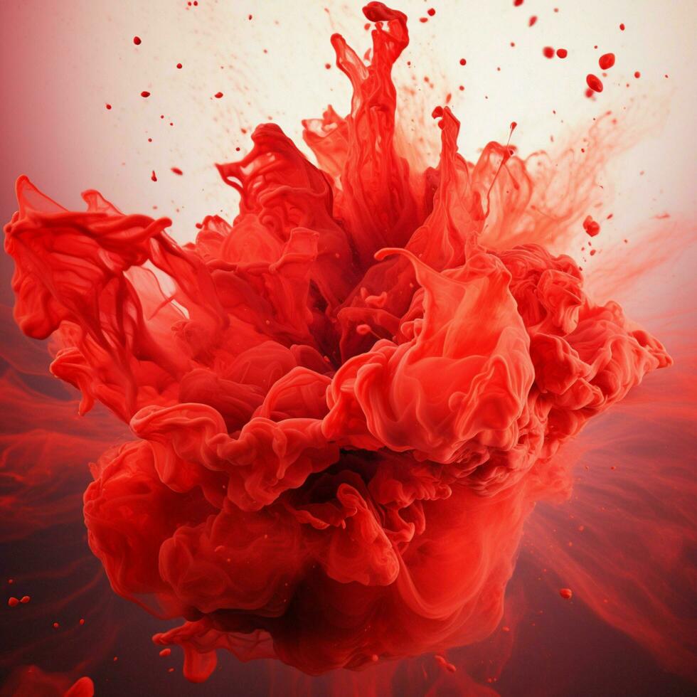 red color splash photo