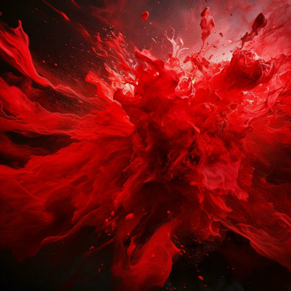 red color splash photo