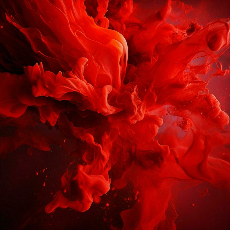 red color splash photo