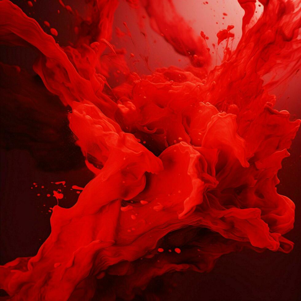 red color splash photo