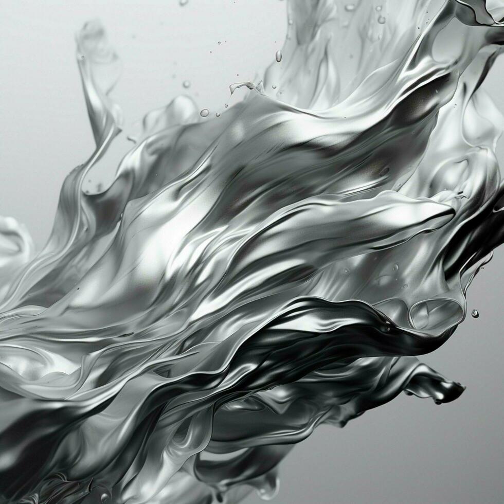silver color splash photo