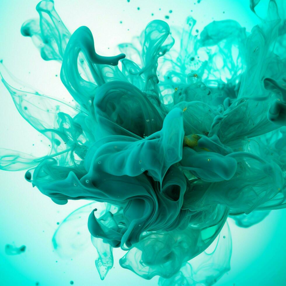 teal color splash photo