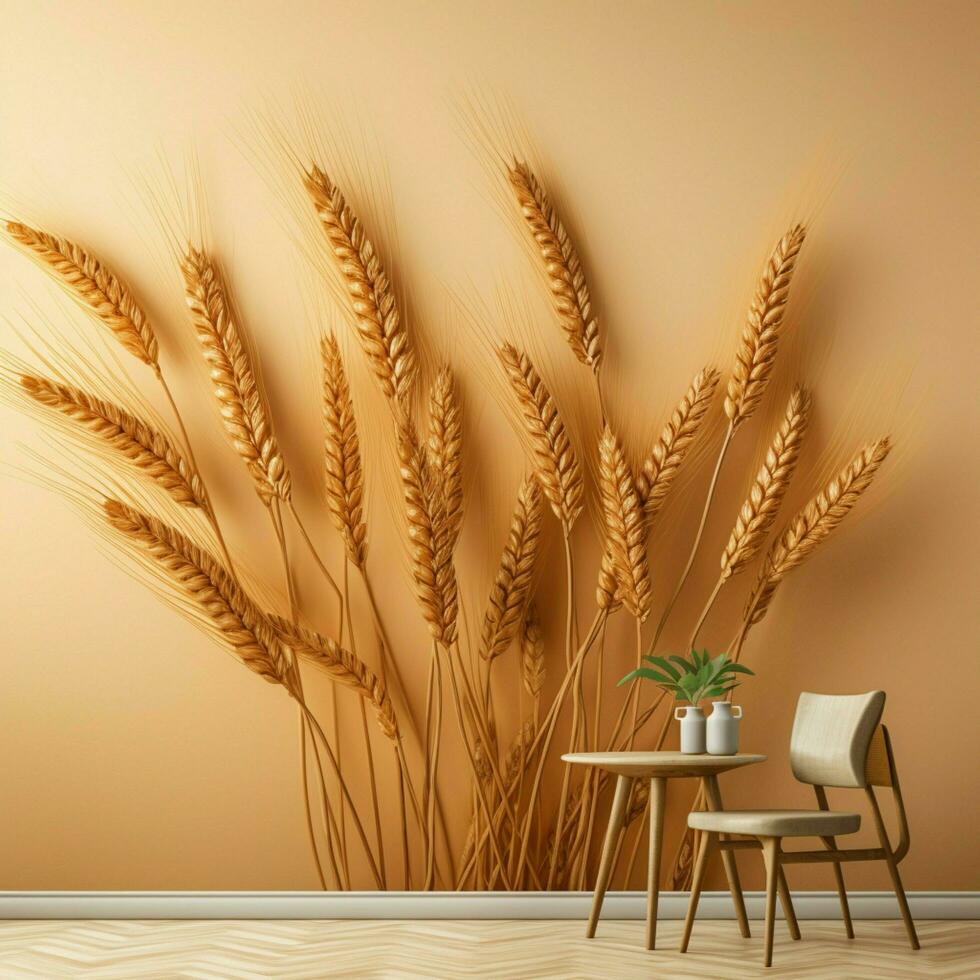 wheat color Minimalist wallpaper photo