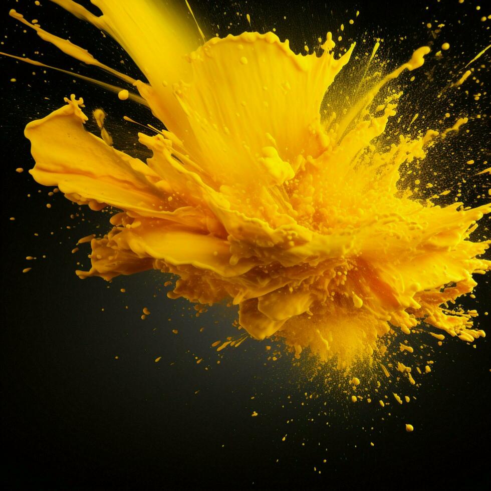 yellow color splash photo