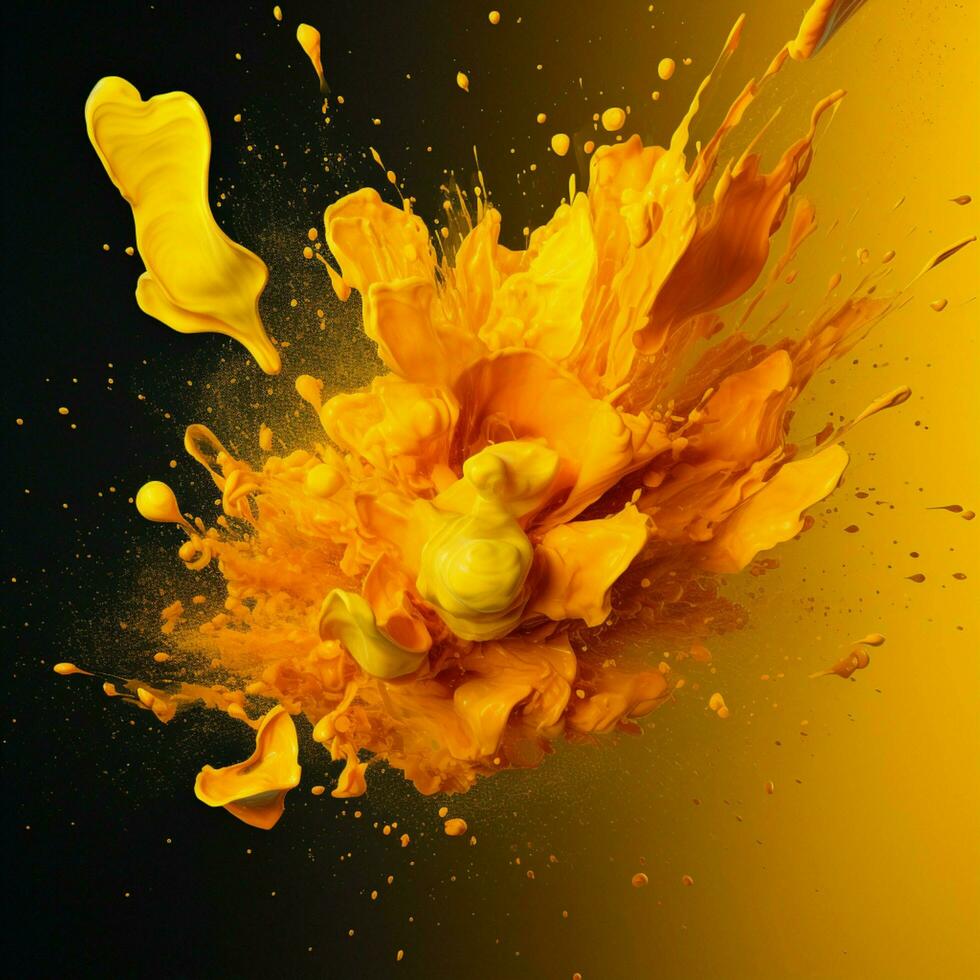 yellow color splash photo