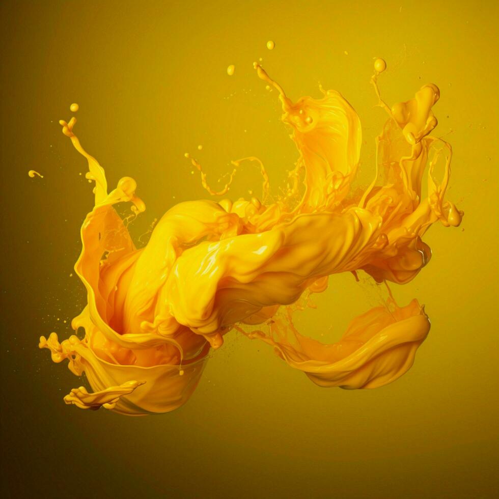 yellow color splash photo