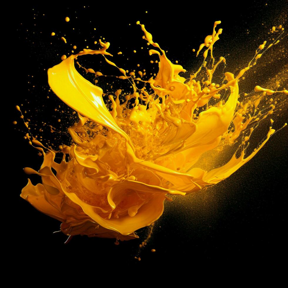 yellow color splash photo