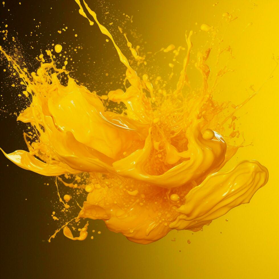 yellow color splash photo