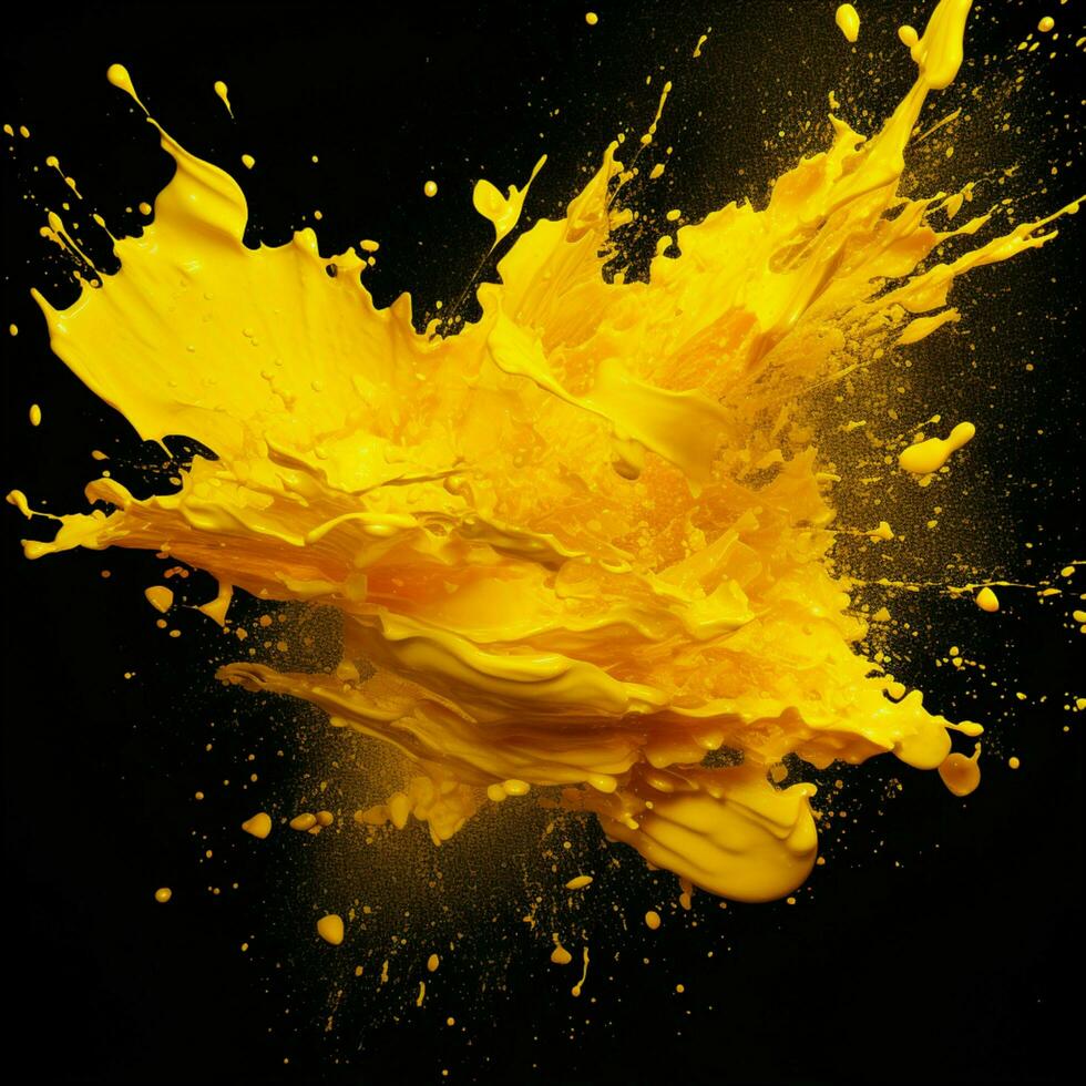 yellow color splash photo
