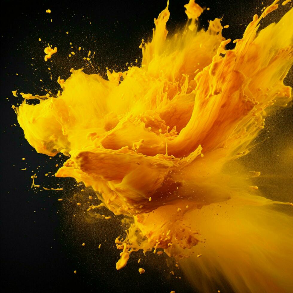 yellow color splash photo