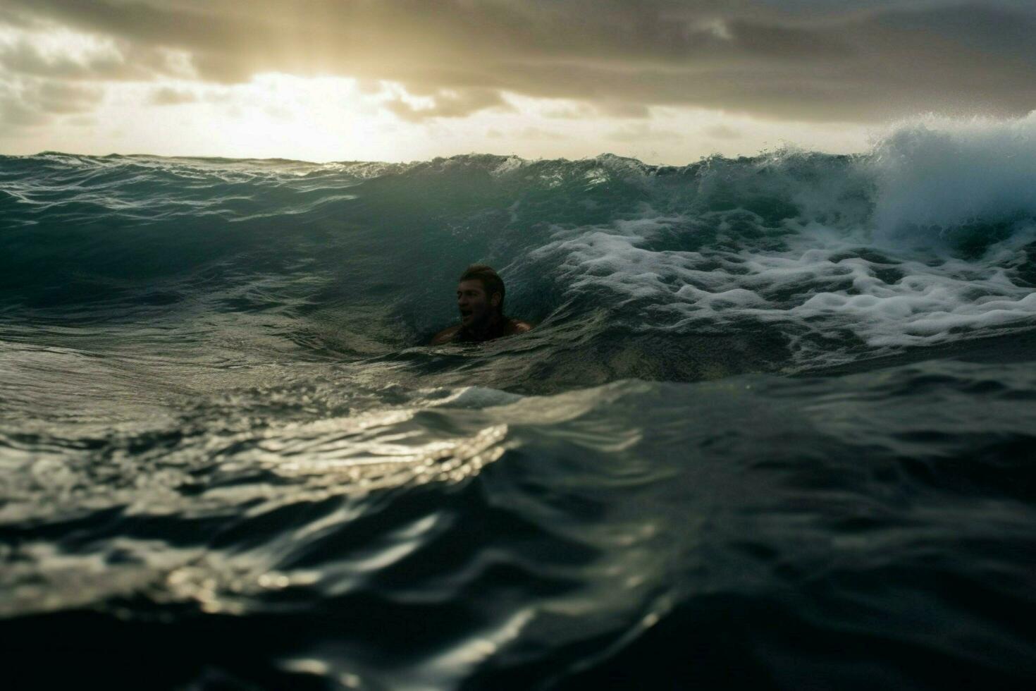 A bodysurfing adventure in the waves photo