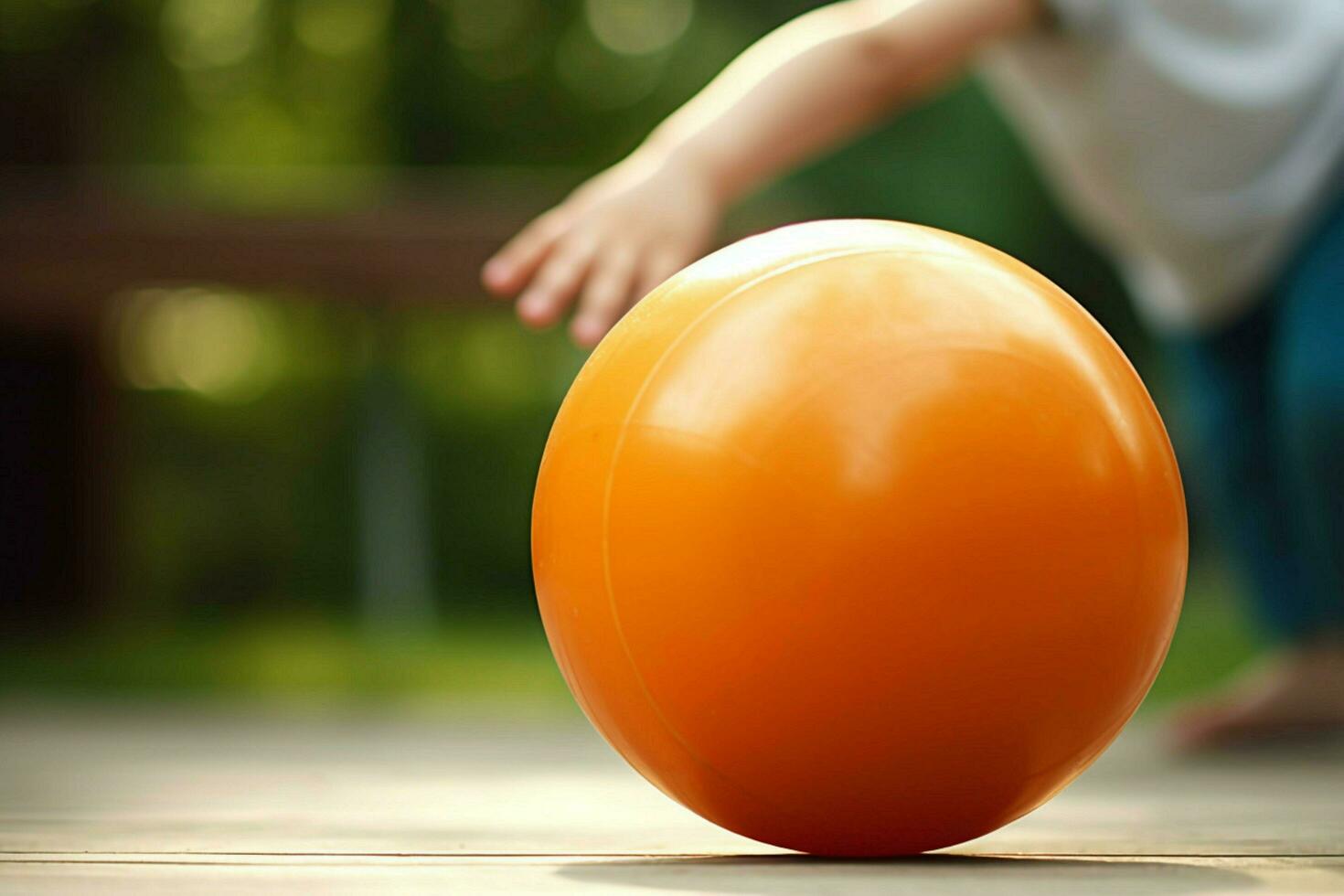 A bouncy ball for outdoor play photo
