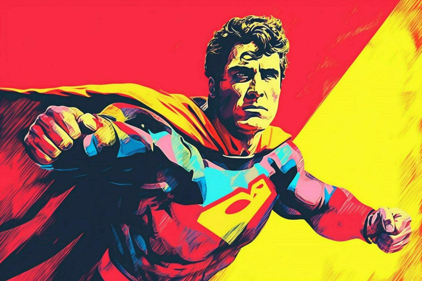 A pop-art style image of a hero photo