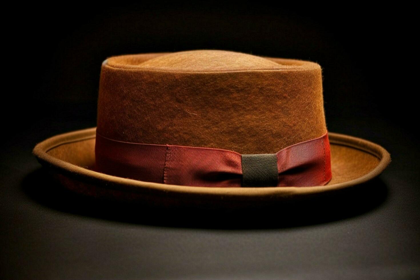 A porkpie hat with a narrow brim photo