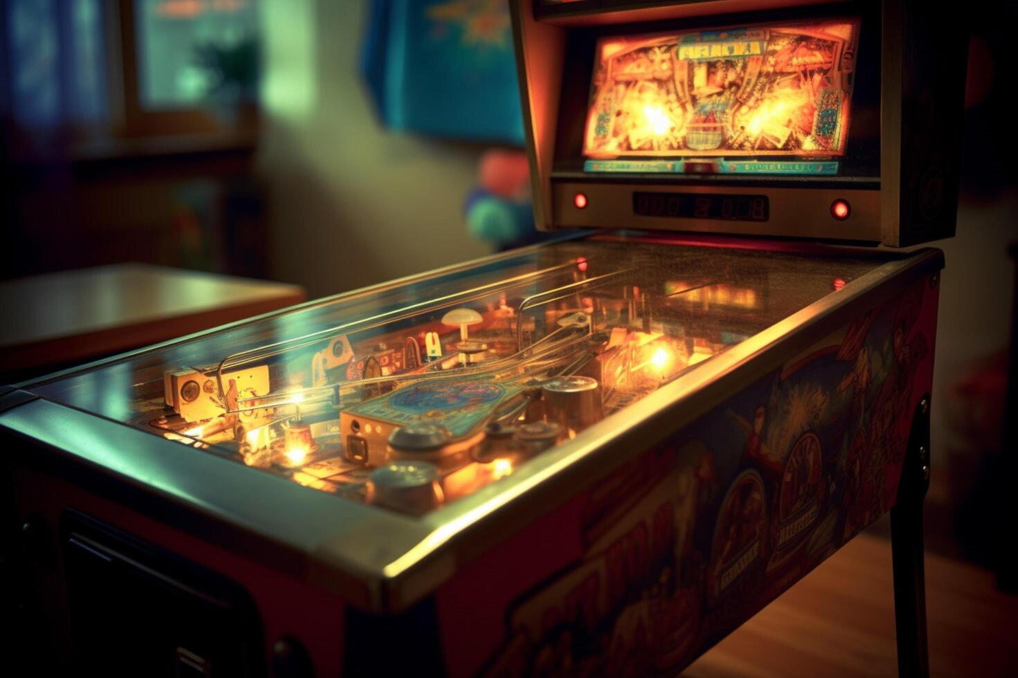 A retro pinball machine 30623448 Stock Photo at Vecteezy