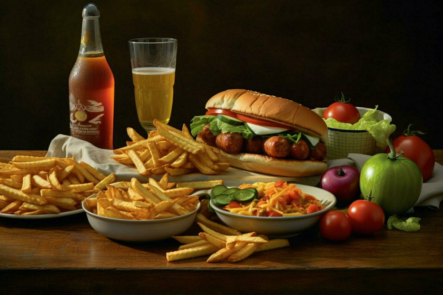 A still life with Dads favorite food or drink photo