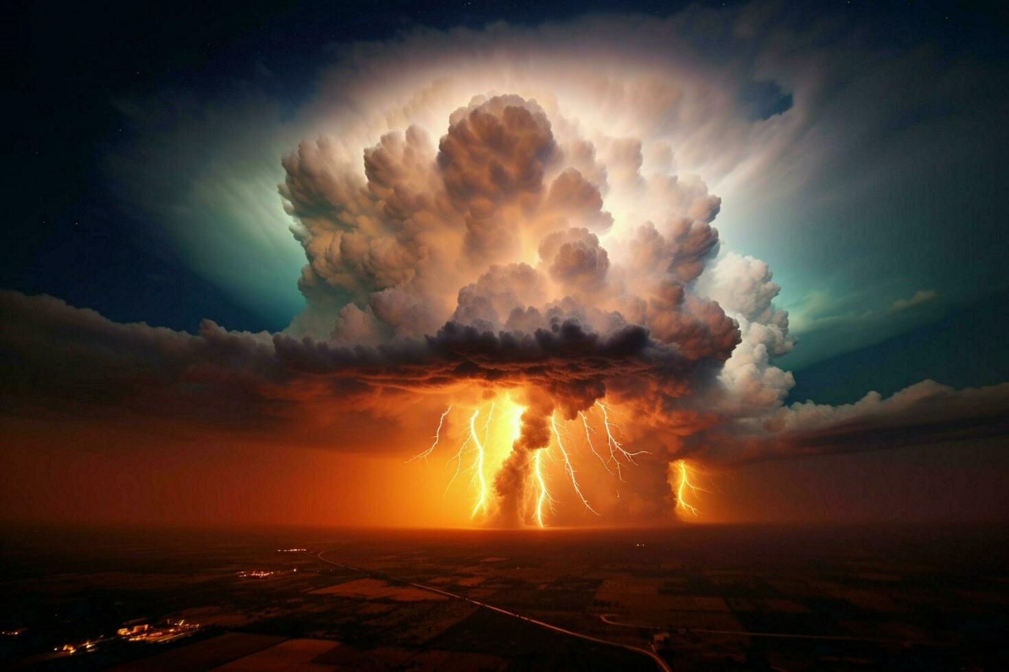 A stunning force of nature that lights up the sky photo