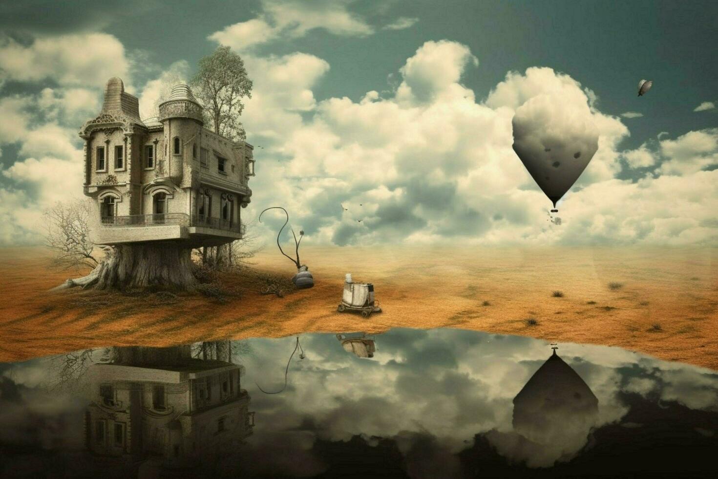 A surreal digital image photo