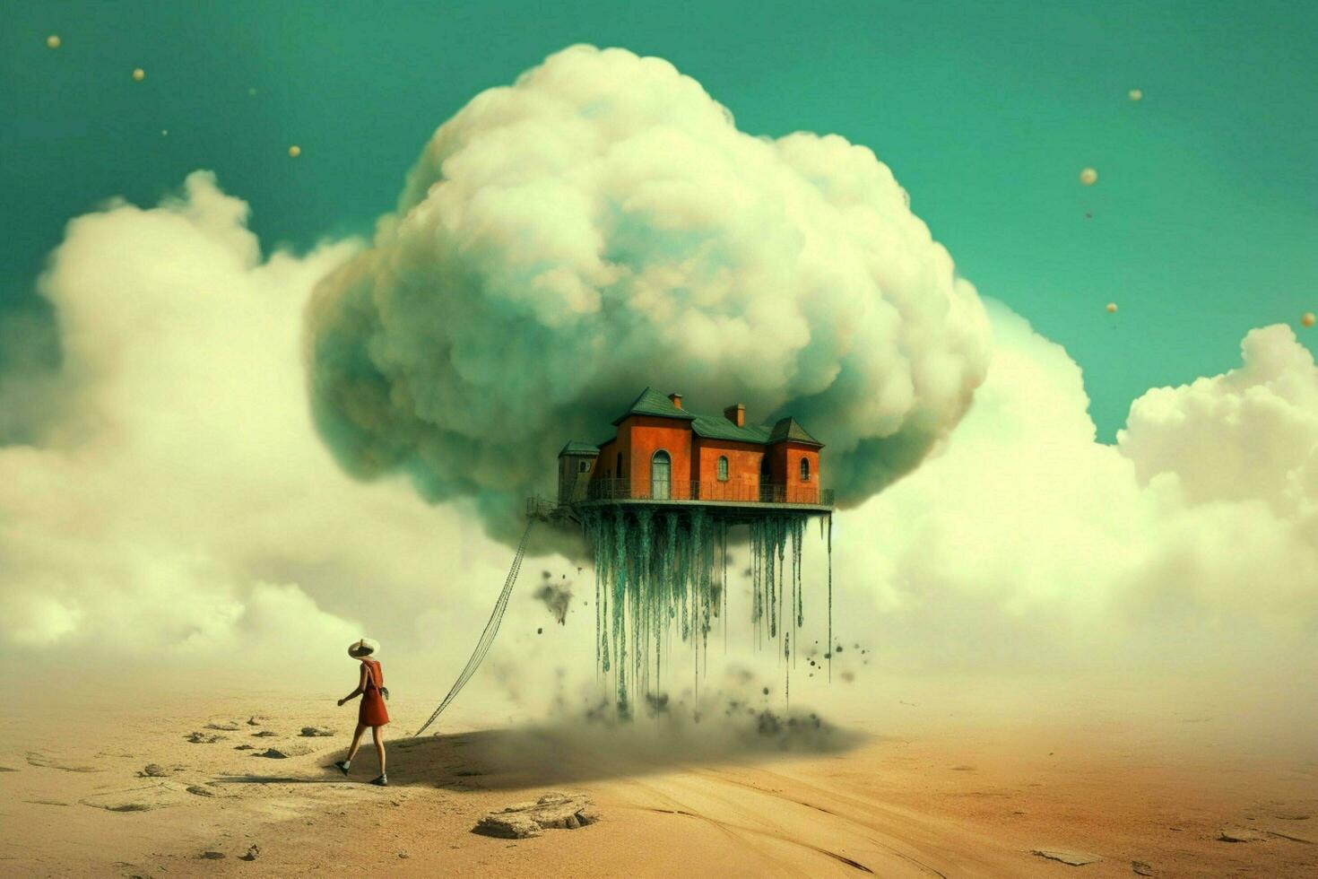 A surreal digital image photo