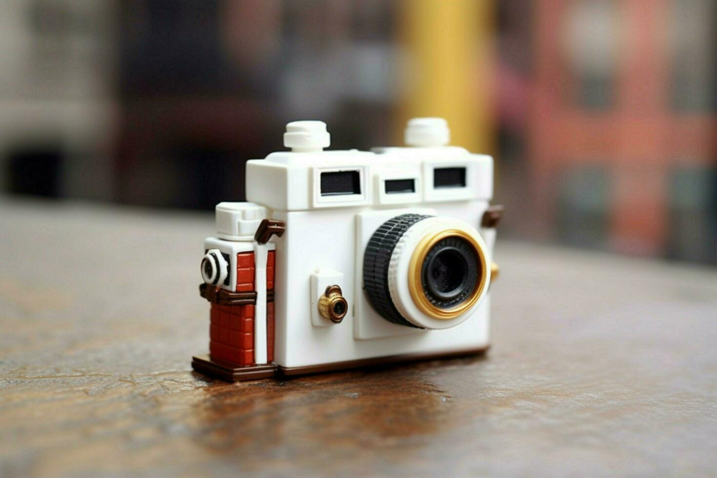 un juguete cámara para en ciernes fotógrafos foto