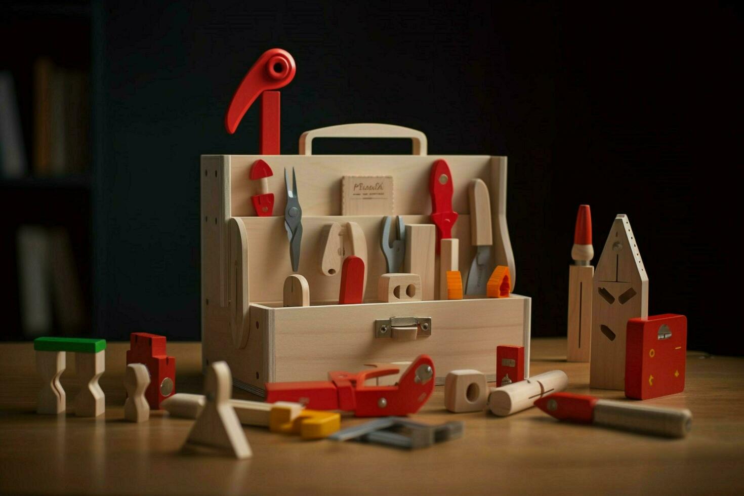 A toy tool set for aspiring builders photo