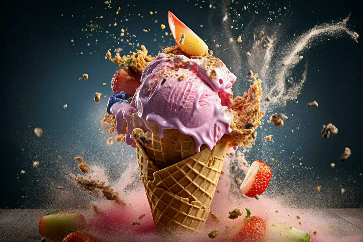 Capture the excitement and energy of ice cream with photo