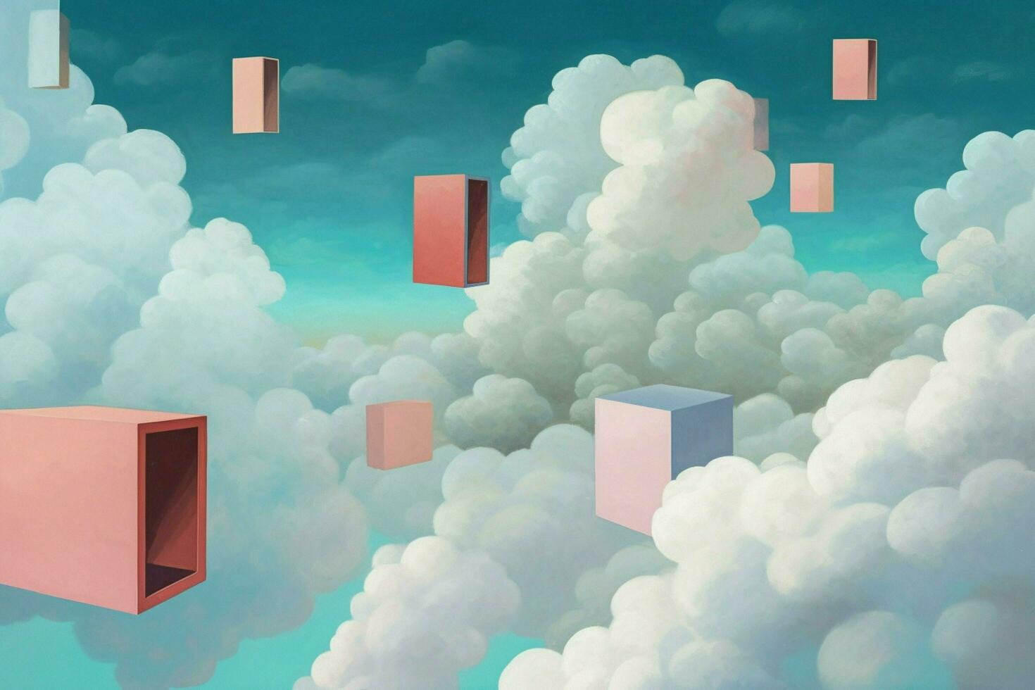 Finding shapes in the clouds photo