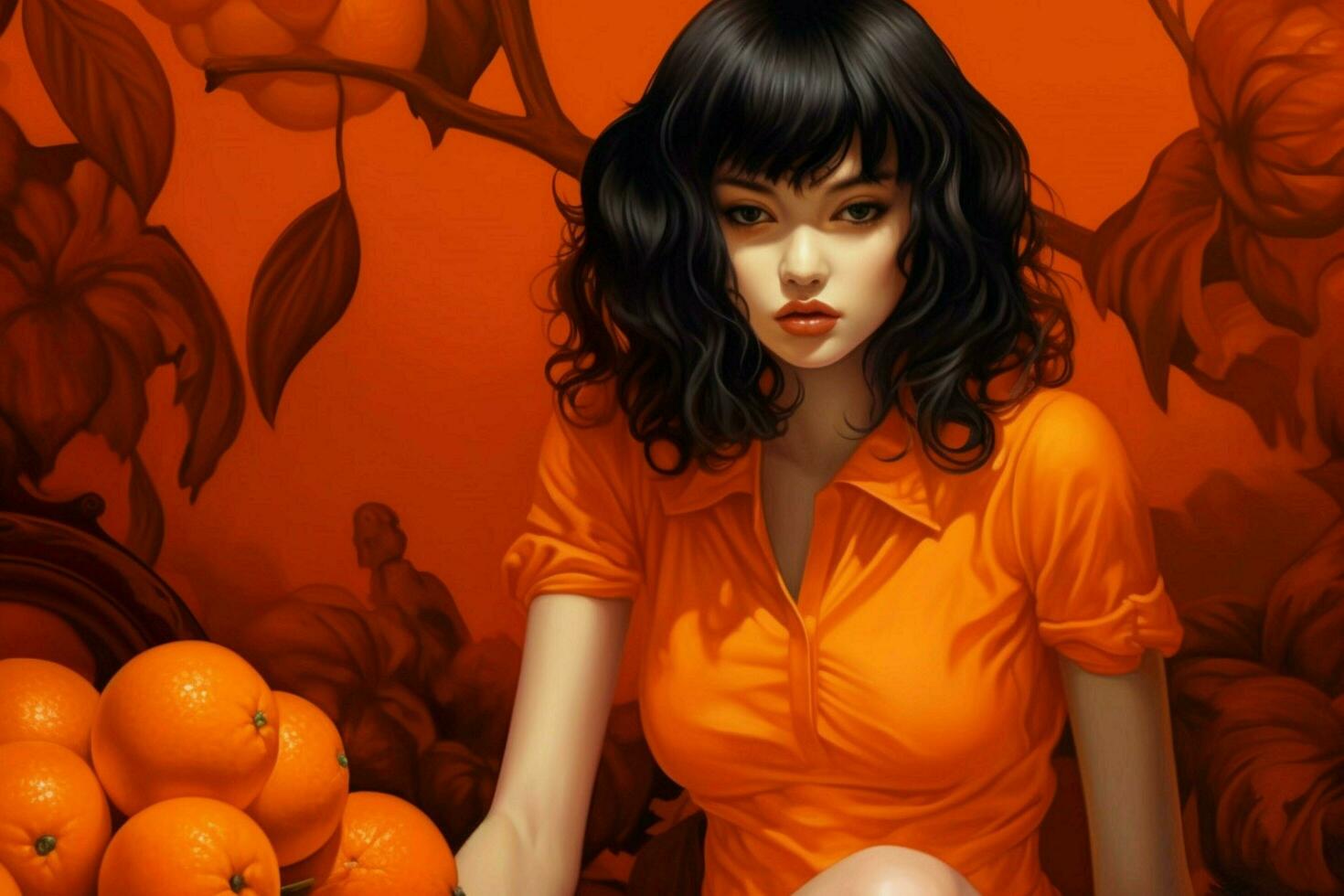 Lim on orange photo