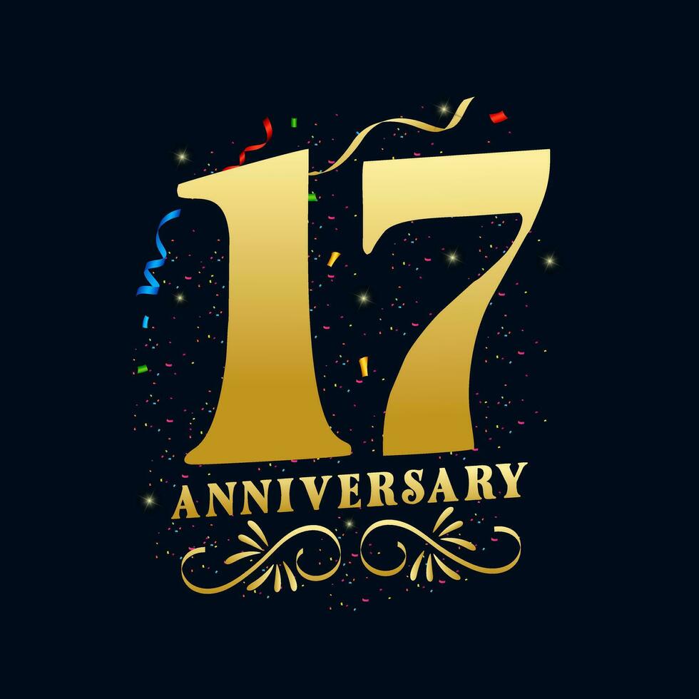 Anniversary design for 65 year marriage life vector