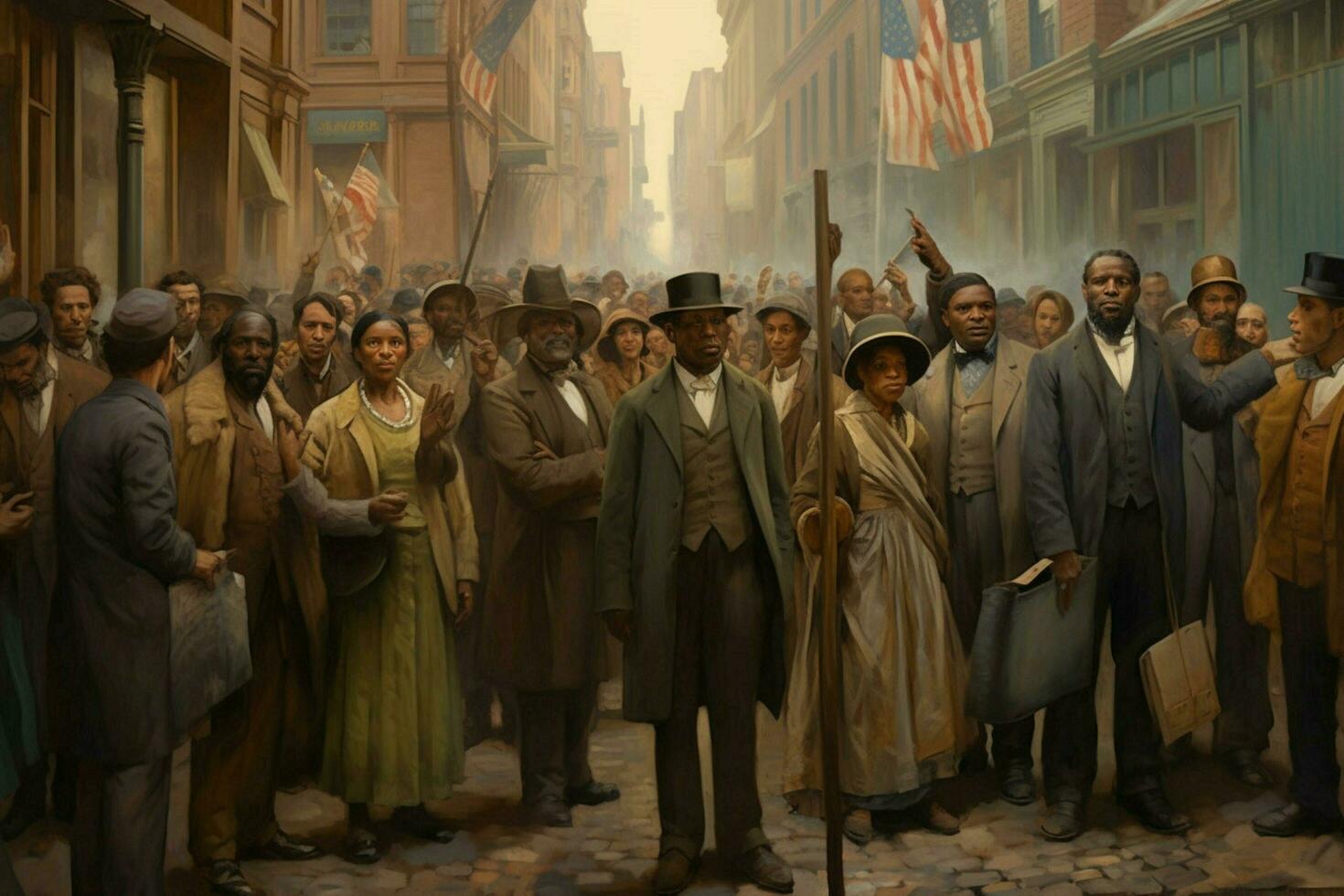 Observing the passing of the 13th Amendment photo