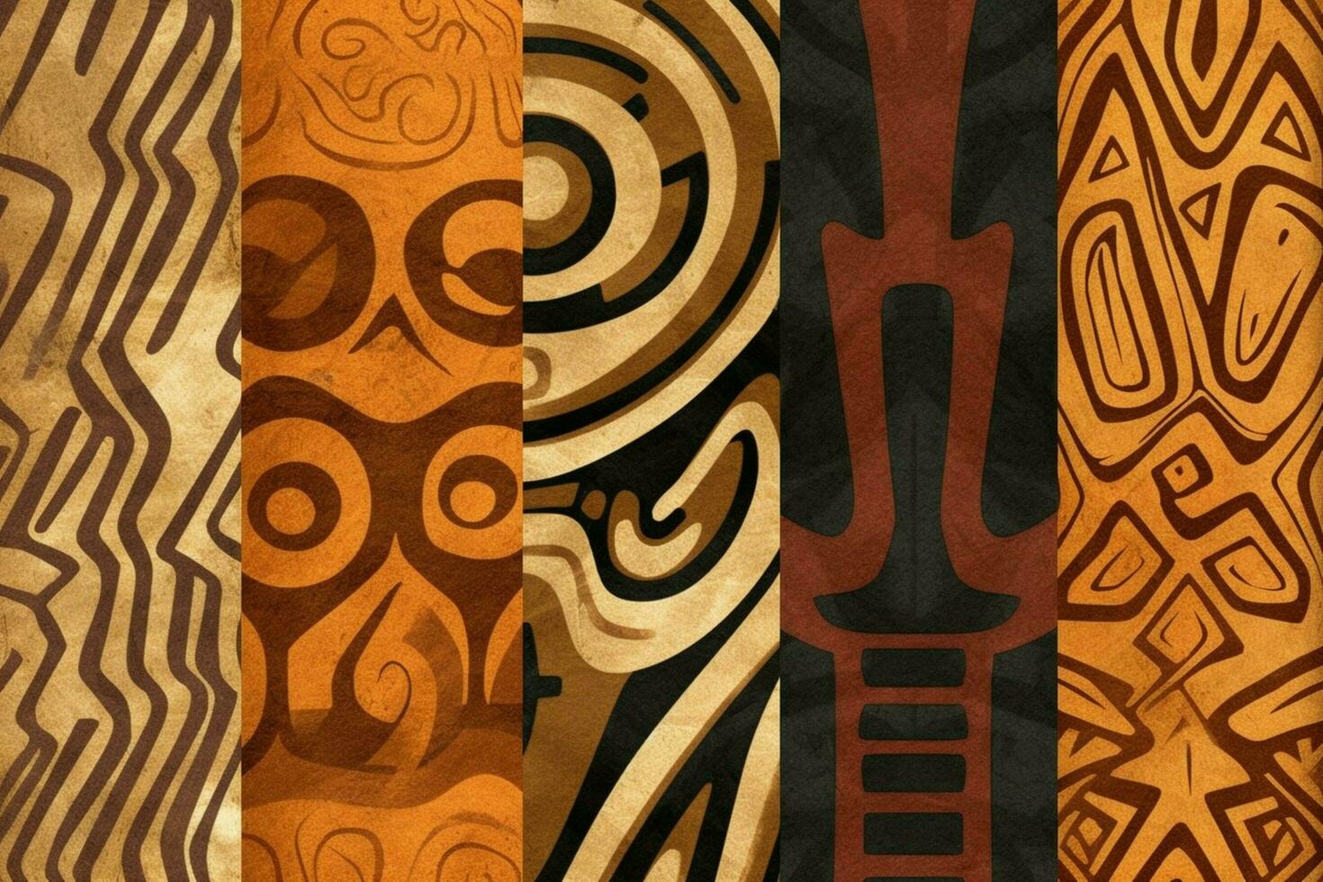 Patterns representing African symbols of strength a photo